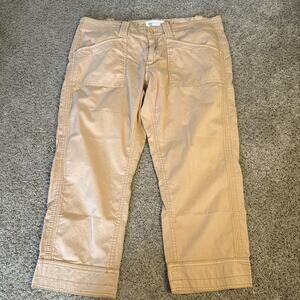 Aventura Clothing Organic Cotton Sustainable Crop Pants Women's 12 Brown Stretch